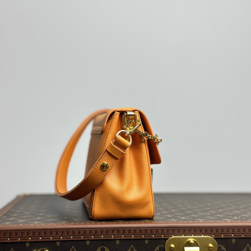 Dauphine MM Orange Calfskin 25CM - Image 3