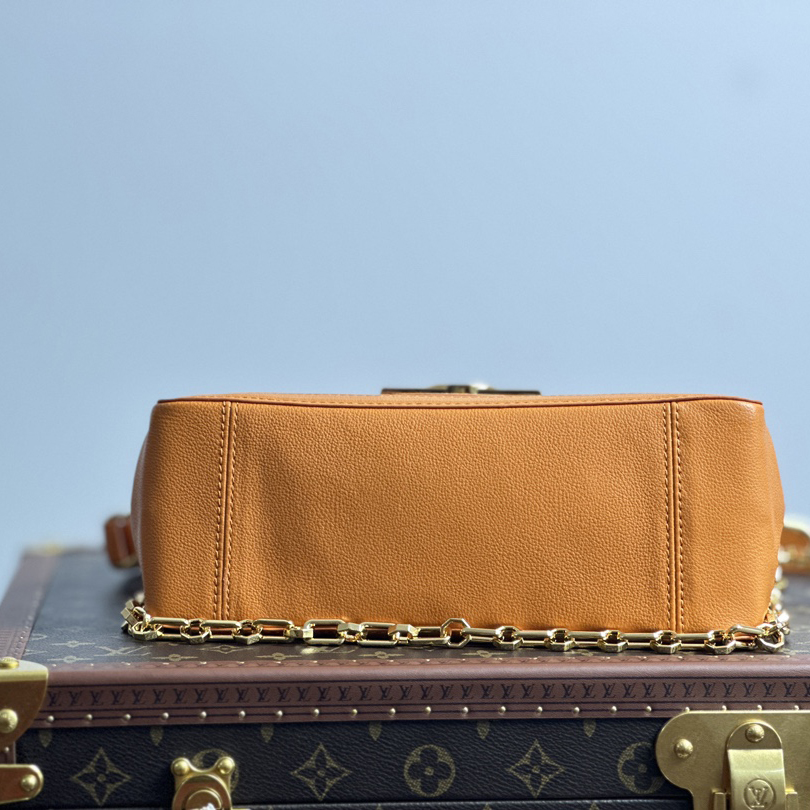 Dauphine MM Orange Calfskin 25CM - Image 6