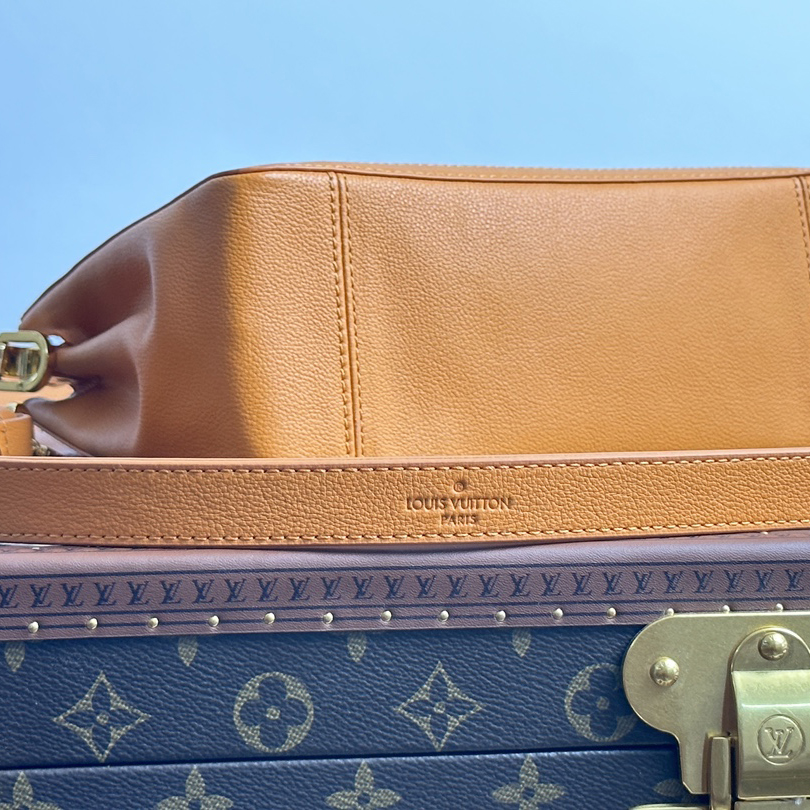 Dauphine MM Orange Calfskin 25CM - Image 9