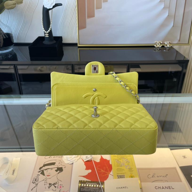 2.55 Reissue Collection Yellow Caviar Calfskin with Silver Hardware 26CM - Image 4
