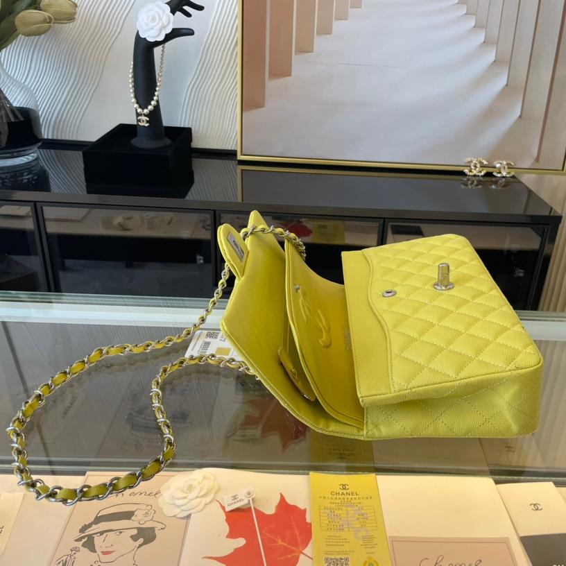 2.55 Reissue Collection Yellow Caviar Calfskin with Silver Hardware 26CM - Image 5