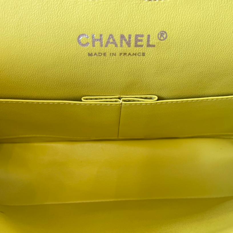 2.55 Reissue Collection Yellow Caviar Calfskin with Silver Hardware 26CM - Image 9