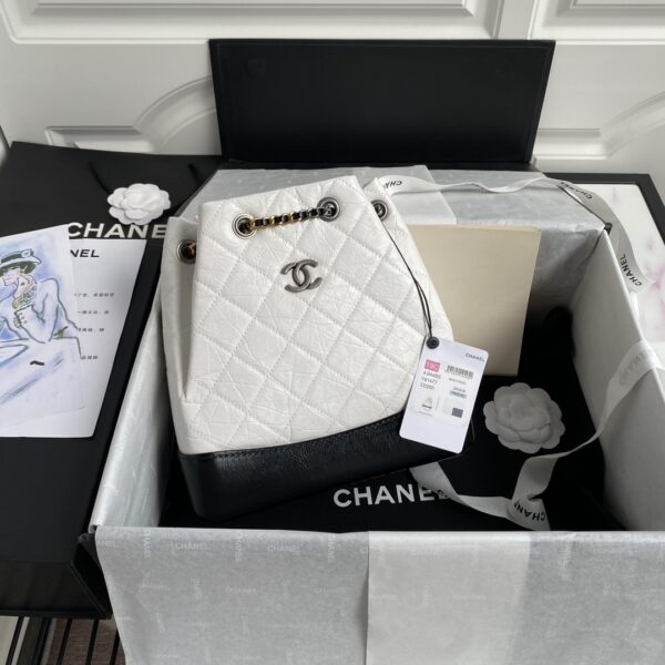 Gabrielle Collection White Calfskin Combination 24CM