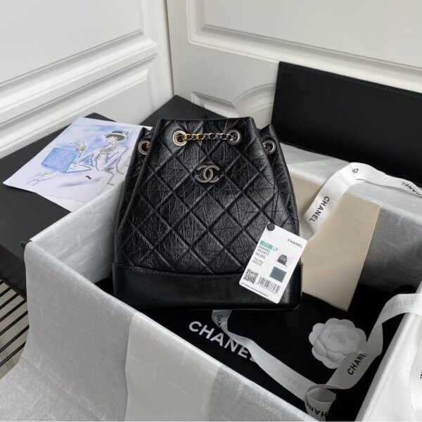 Gabrielle Collection Black Calfskin Combination 24CM