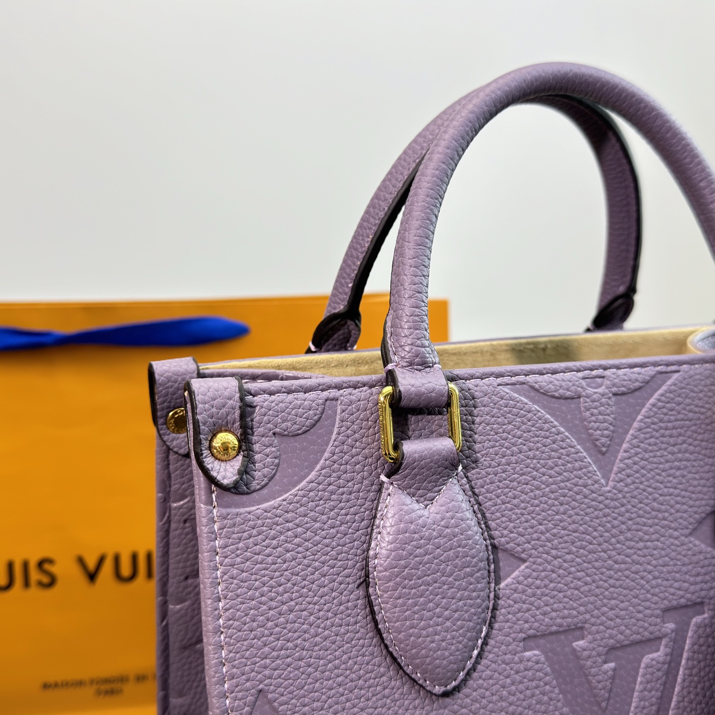 Mini Purple Tote Bag with Wide Strap and Coin Purse 25CM - Image 5