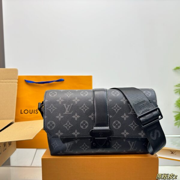 S-Cape Monogram Messenger Bag – Taurillon Leather Crossbody 28CM