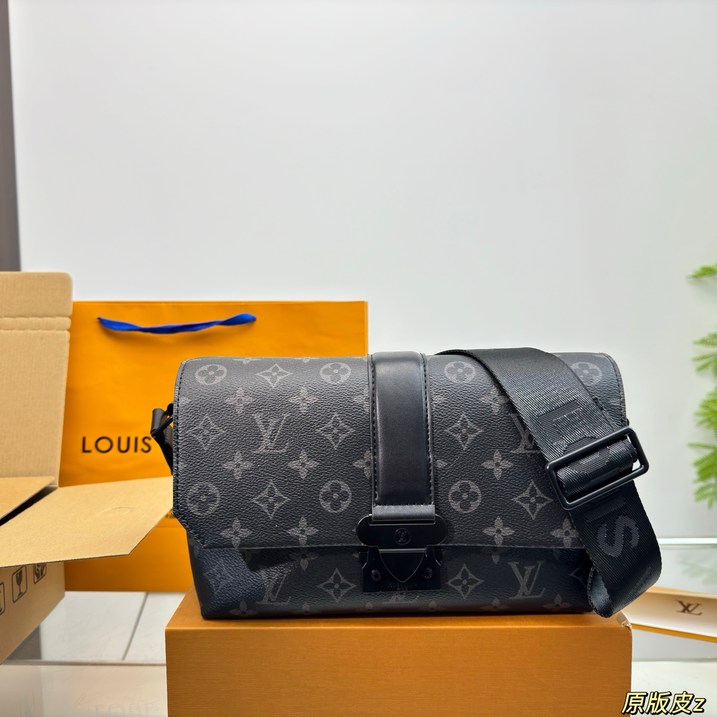 S-Cape Monogram Messenger Bag – Taurillon Leather Crossbody 28CM
