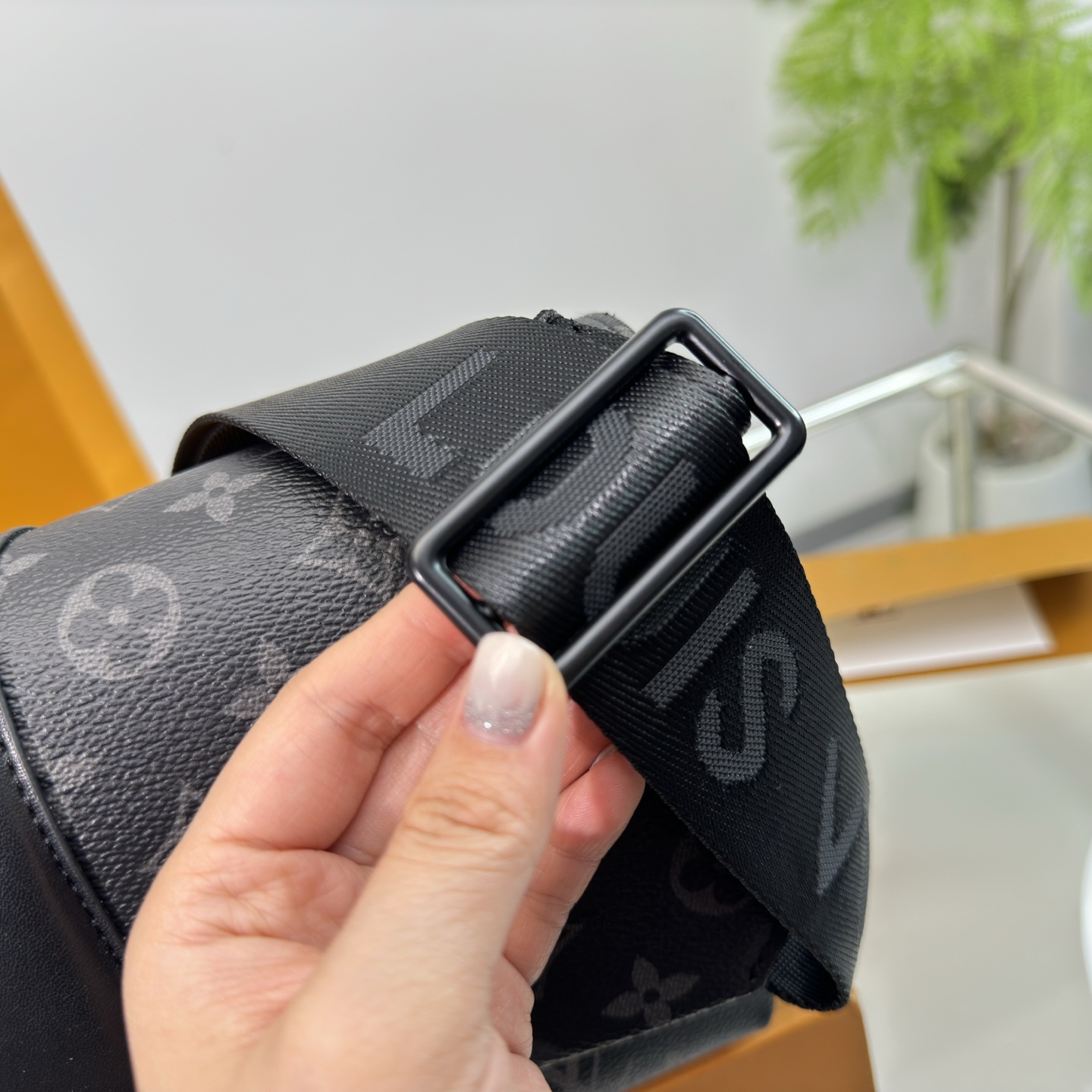 S-Cape Monogram Messenger Bag – Taurillon Leather Crossbody 28CM - Image 3