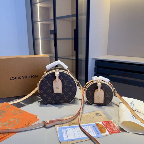 Louis Vuitton Boîte Chapeau Mini Hat Box Bag – Monogram Leather Crossbody 13CM/20CM