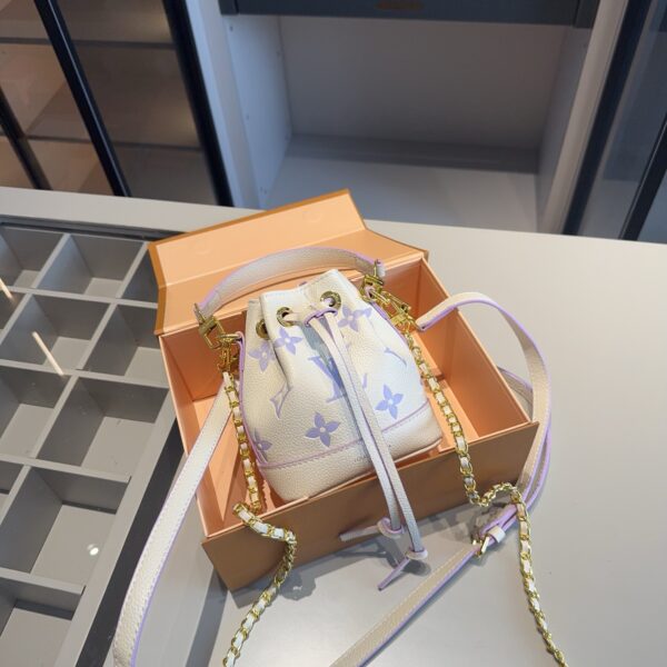 Louis Vuitton Nano Bucket Bag – Mini Drawstring Crossbody in Monogram Leather 15CM
