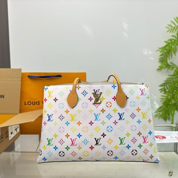 Vintage LV Multicolor Monogram Tote Bag – 40cm City Shopper