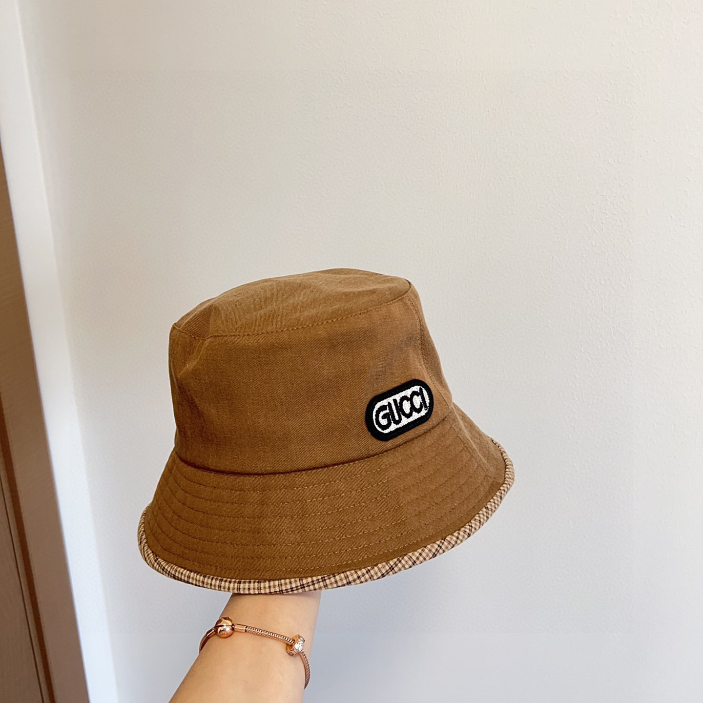 Gucci 2025 Unisex Brown Bucket Hat – Casual Streetwear Essential - Image 5