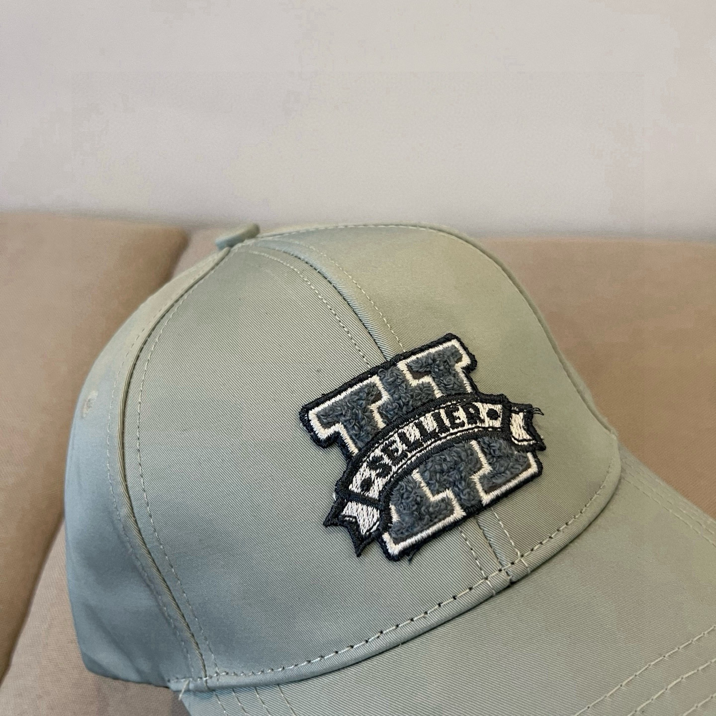 HERMÈS Sage Green Varsity “H” Baseball Cap in Classic Cotton Twill - Image 6