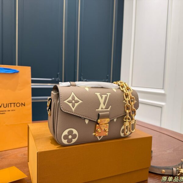 Louis Vuitton Mini Metis Bag in Elephant Grey – Crossbody Satchel 21CM