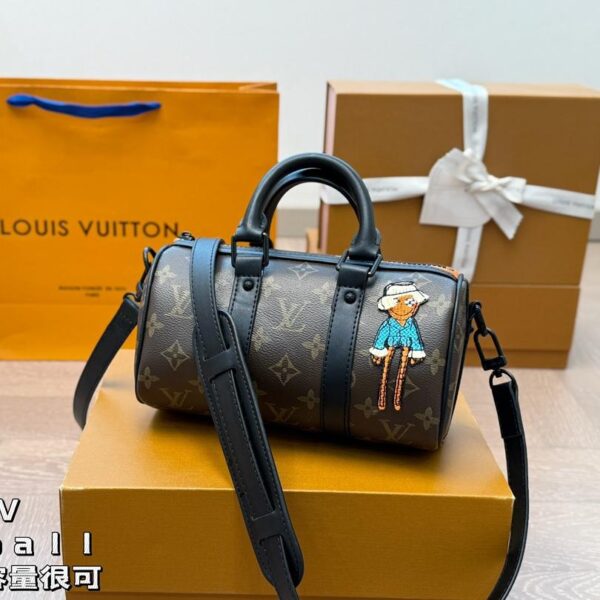LV Keepall Mini Monogram Barrel Bag – Stylish Streetwear Shoulder Bag 23CM