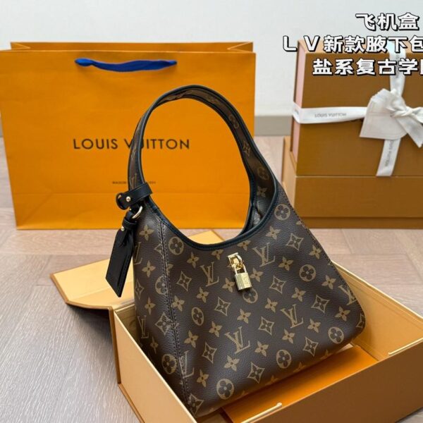 Vintage Monogram Hobo Bag – LV Shoulder & Hand Carry 24CM