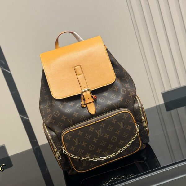 Louis Vuitton Monogram Canvas Backpack – Large Travel Daypack for Men 42CM