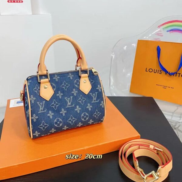 Louis Vuitton Speedy 20 Monogram Denim Mini Bag 20CM
