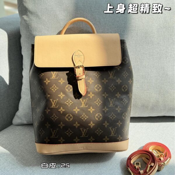 Louis Vuitton Soho Monogram Canvas Leather Backpack 31CM