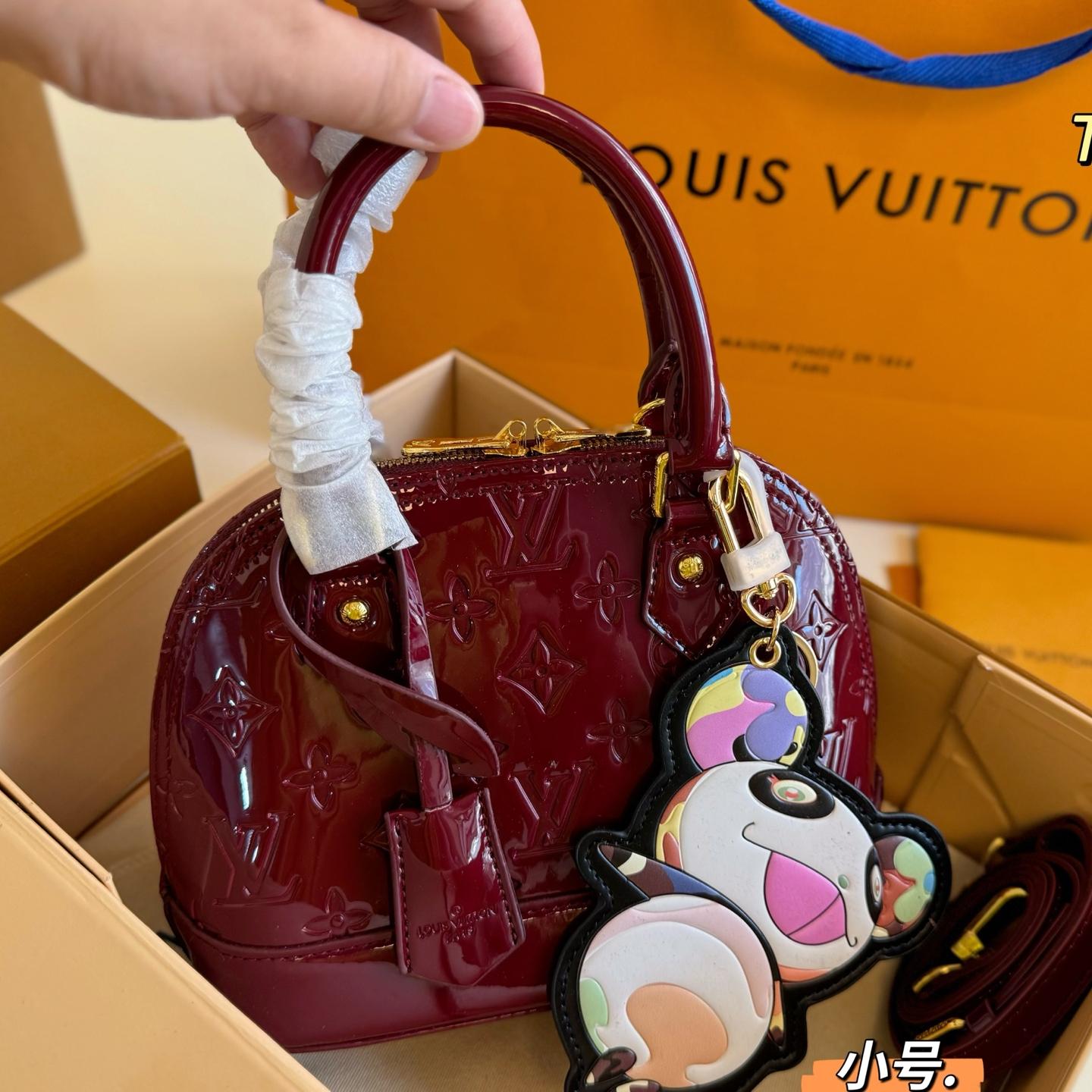 Louis Vuitton Nano Alma Patent Leather Mini Top Handle Bag 20CM - Image 2