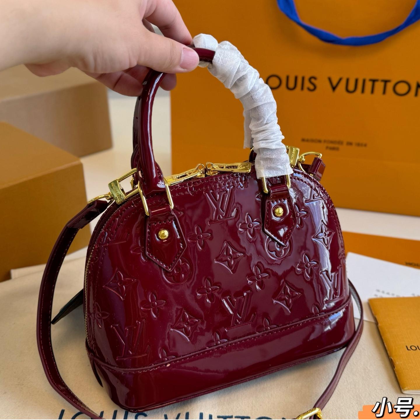 Louis Vuitton Nano Alma Patent Leather Mini Top Handle Bag 20CM - Image 7