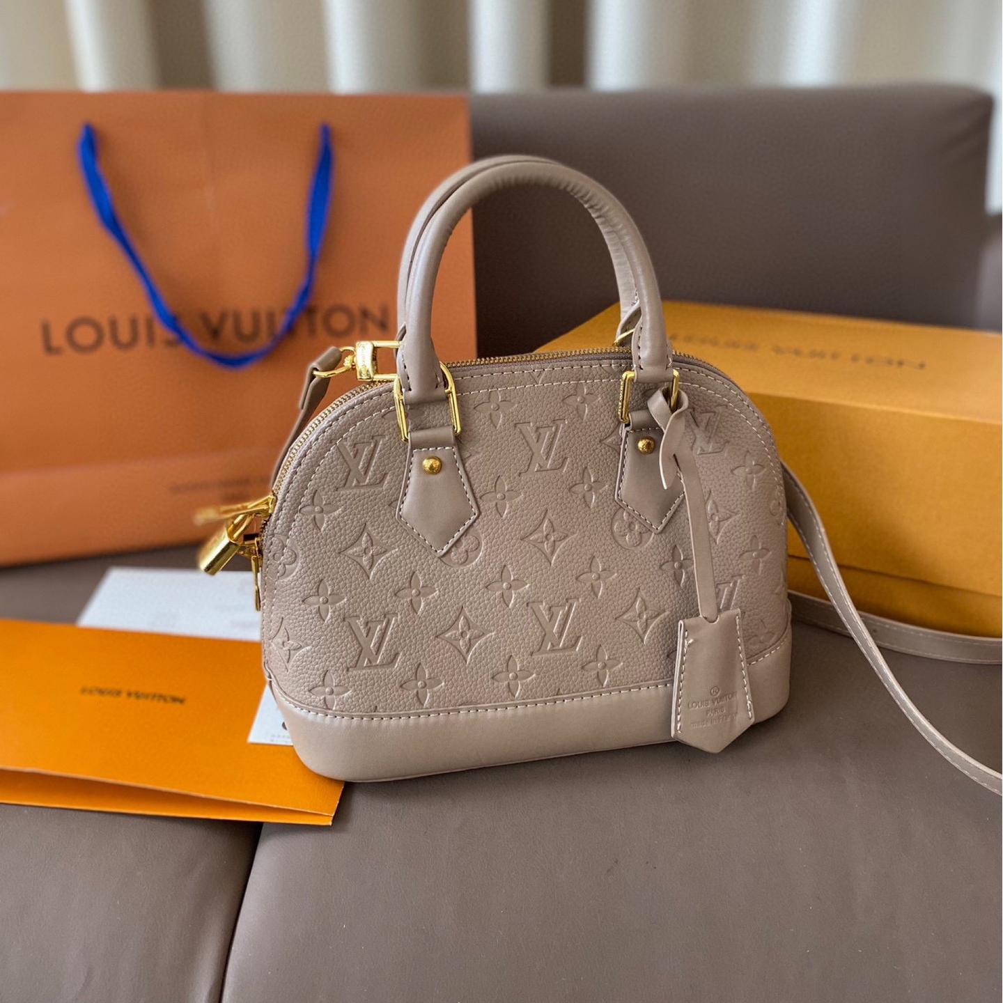Louis Vuitton Alma BB Embossed Monogram Leather Bag 24CM - Image 2