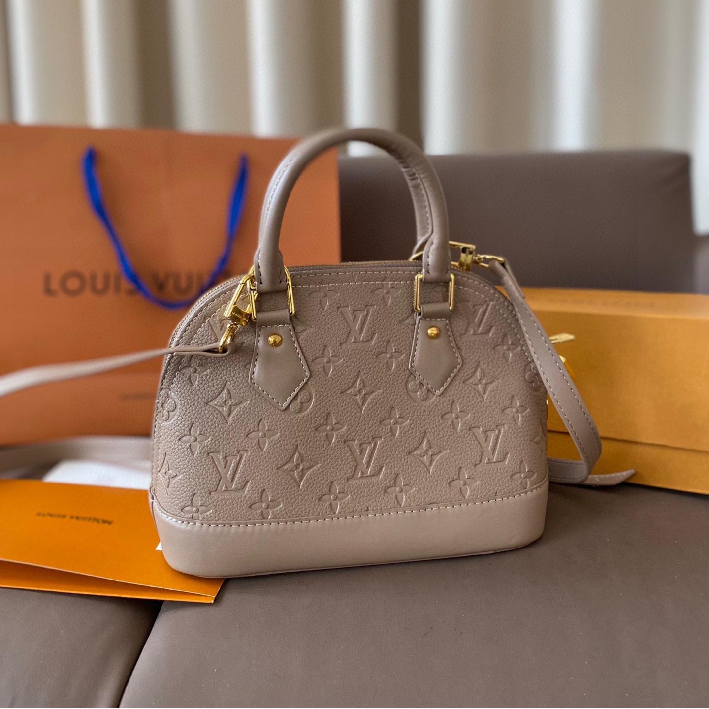 Louis Vuitton Alma BB Embossed Monogram Leather Bag 24CM - Image 3