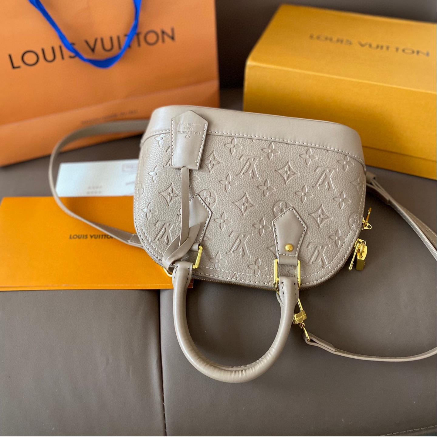 Louis Vuitton Alma BB Embossed Monogram Leather Bag 24CM - Image 7