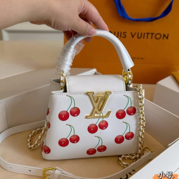 Louis Vuitton Capucines Mini Cherry Top Handle Bag – Elegant Statement Piece 20CM