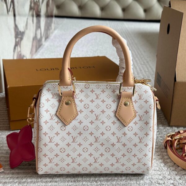 LV Speedy 20 Top Handle Bag in Pink Monogram Canvas – Youthful Icon 20CM