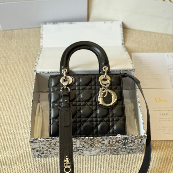 Lady Dior Lambskin Bag with Silver Hardware – Timeless Quilted Elegance 20CM