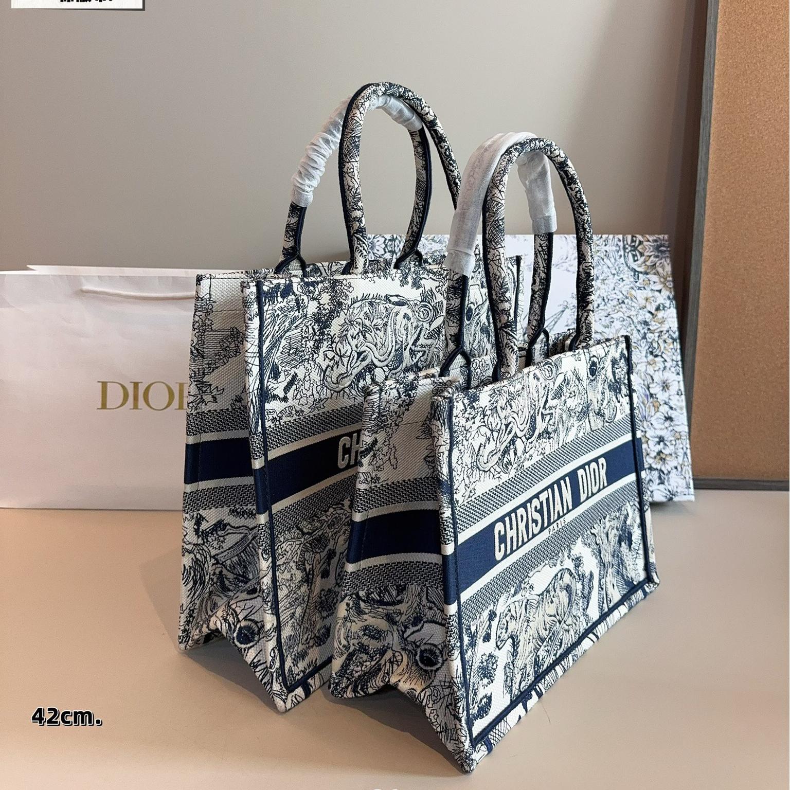 Dior Book Tote in Black & White Paris Allover Embroidered Canvas – Available in 36CM & 41CM - Image 4