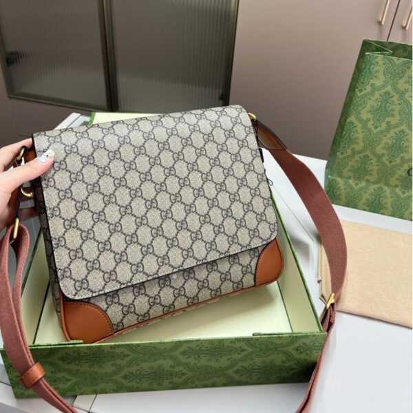 Gucci Ophidia GG Canvas Messenger Bag – Men’s Crossbody 27CM