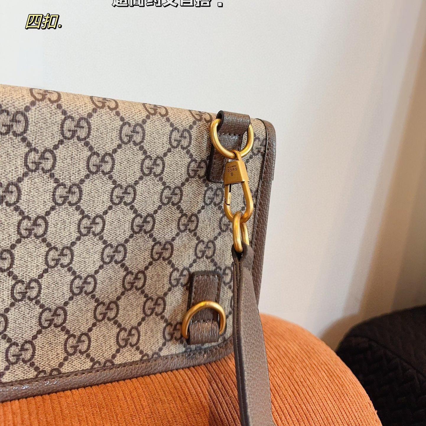 Gucci Ophidia Mini GG Canvas Crossbody Bag – 18CM Compact Design - Image 7