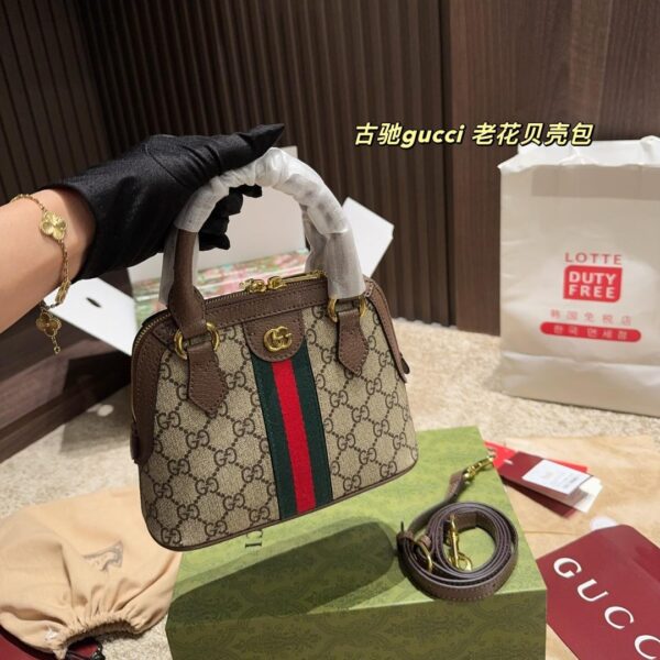 Gucci 1955 Mini Dome Bag in GG Canvas with Web Stripe – 20cm