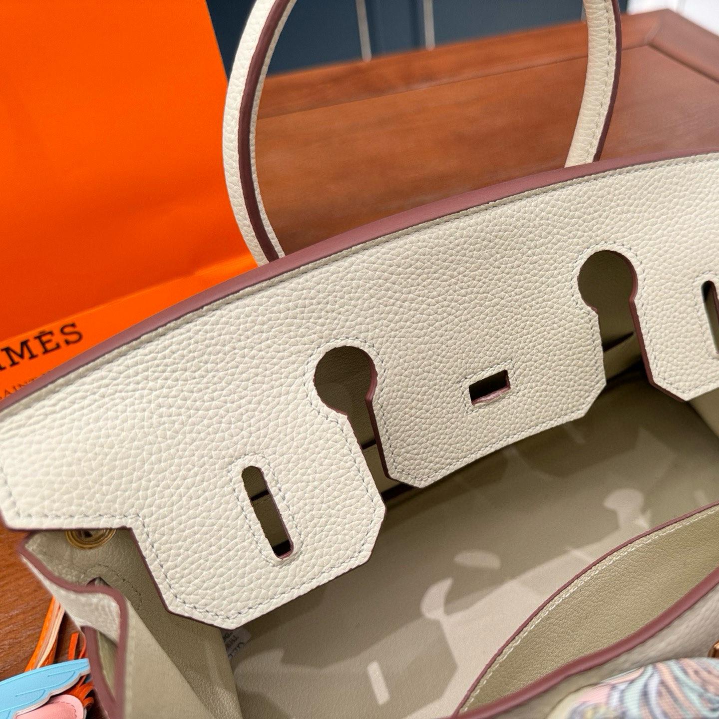 Hermès Birkin 30 in Cream Togo Leather with Gold Hardware - Image 8