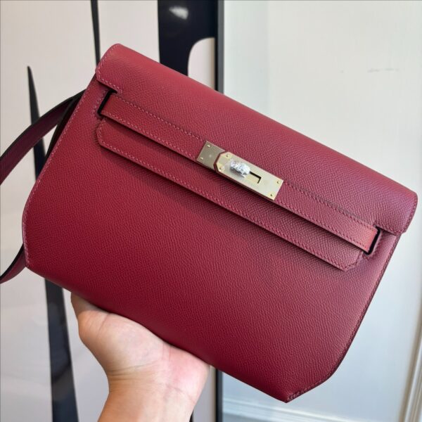 Kelly Depeches 25cm Clutch Bag in Epsom Leather