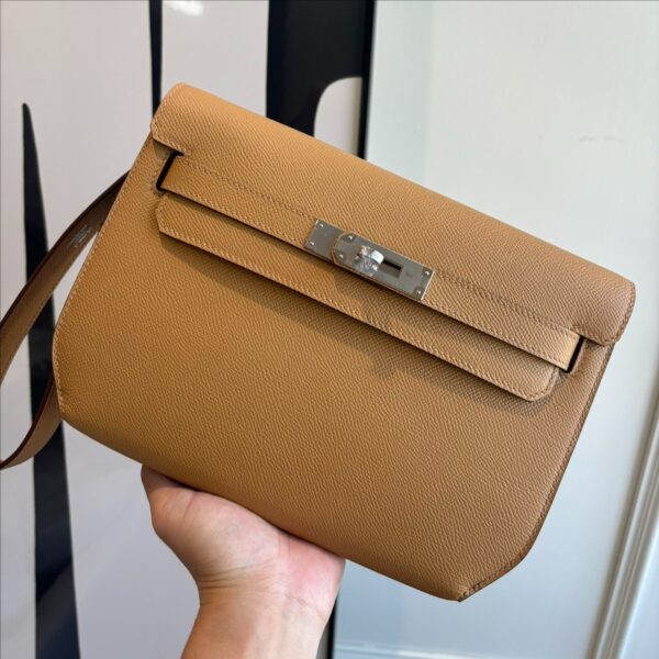 Kelly Depeches 25cm Clutch Bag in Epsom Leather