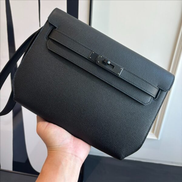 Kelly Depeches 25cm Clutch Bag in Epsom Leather