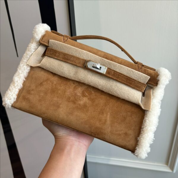 Kelly Teddy Bear Suede and Shearling Blend